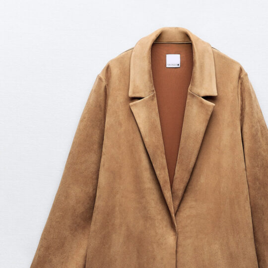 Faux Suede Coat